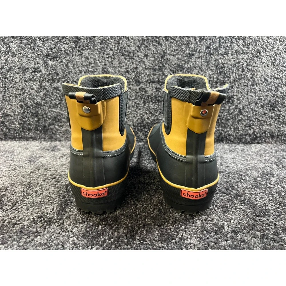Chooka Women's Chelsea Rainboots Brown Premium Rainwear Waterproof Size 8‎